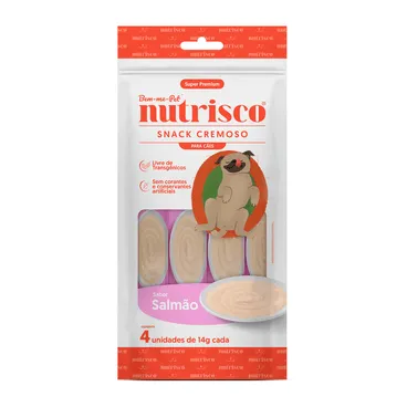 Petisco Cremoso Nutrisco Para Cães Salmão 56 G