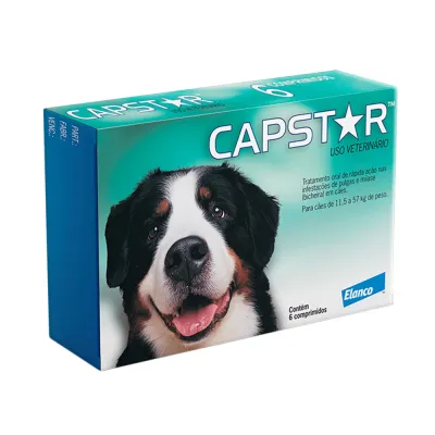 Capstar 57mg Para Cães De 11,5 A 57kg 1 Comprimido