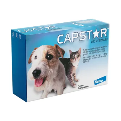 Capstar 11,4mg Para Cães E Gatos De 1,0 A 11,4kg Com 1 Comprimidos