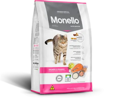 Ração Monello Premium Especial Gatos Adultos Sabor Salmão E Frango 1kg
