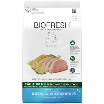Ração Biofresh Cães Adultos Raças Médias Lombo E Abacaxi