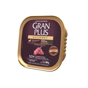 Ração Úmida Gran Plus Cães Adultos Patê Gourmet Ovelha - 300 G