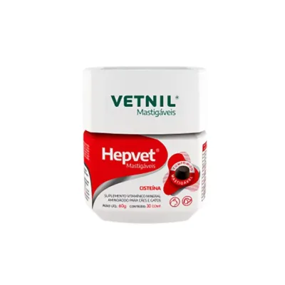 Hepvet Comprimidos Mastigáveis 30 Unidades