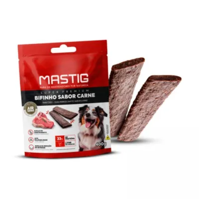 Mastigável Bifinho Cães Sabor Carne 400g