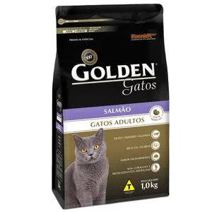 Raço Golden Gatos Adultos Salmo - 1kg
