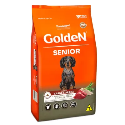 Golden Adulto Sênior Raças Pequenas Carne 3 Kg
