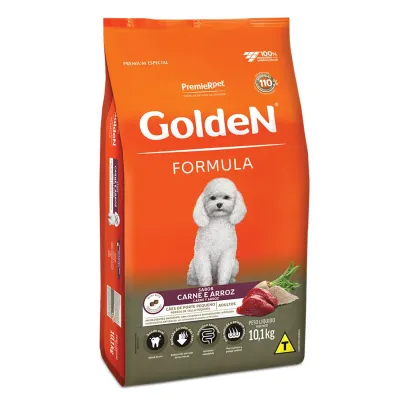 Golden Formula Cães Adultos Carne Raças Pequenas 10,1 Kg