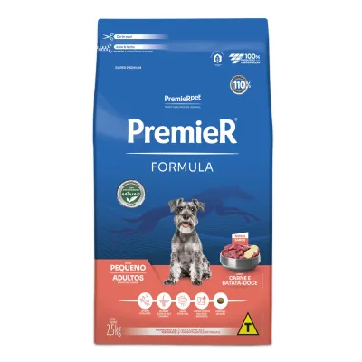 Premier Formula Cães Adultos Raças Pequenas Carne 2,5 Kg