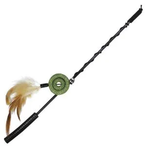 Brinquedo Roda Catnip Jambo Com Pena - Nico