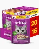 Combo Sachê Whiskas Frango L20.P16