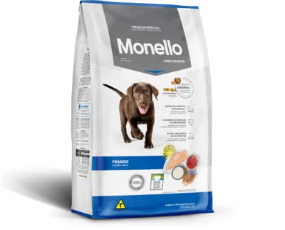 Ração Para Cães Filhotes Sabor Frango Monello 1kg