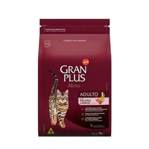 Ração Granplus Menu Gatos Adultos Salmão E Arroz