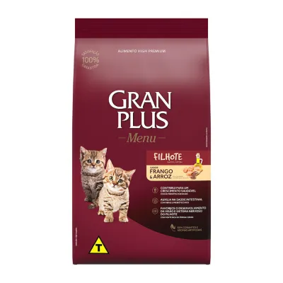Gran Plus Gatos Filhotes Frango E Arroz - 1 Kg