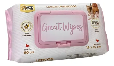 Lenco Umedecido 80 Unidades Great Pets
