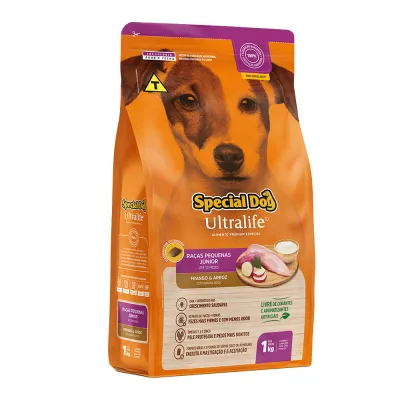 Ração Special Dog Ultralife Raças Pequenas Júnior Sabor Frango & Arroz 1kg