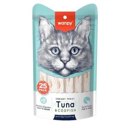 PET GATO WANPY CREAMY ATUM/BACAL 350G