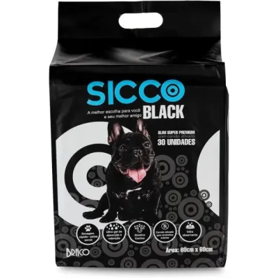 Sicco Black Slim 80x60 - 30 Unidades