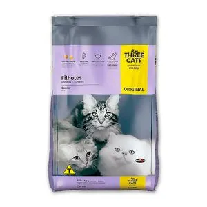 Ração Three Cats Original Filhotes - 1 Kg