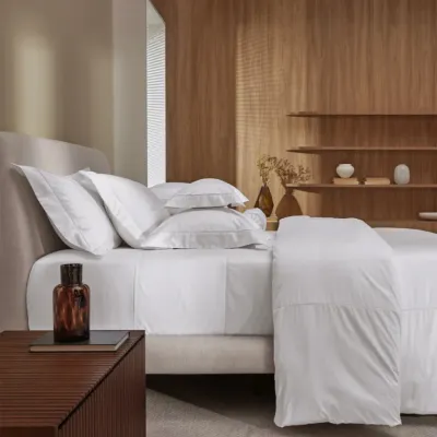Duvet Queen 100% Algodão Egípcio 1000 Fios Firmiano Branco Trussardi