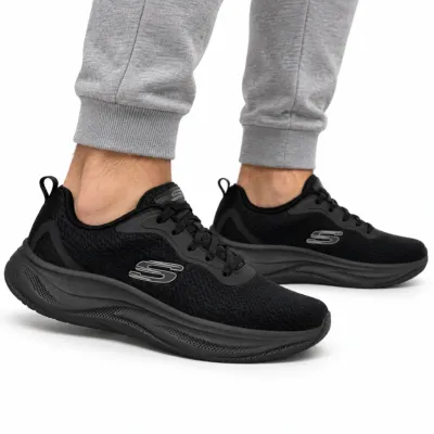 Tênis Skechers Skech Cloud Masculino Com Amortecimento Max Ultra Leve-preto 894621br_bbk