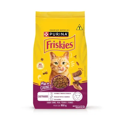 Ração Gatos Castrado Friskies 850g