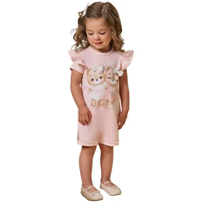 Macacão Em Cotton Infanti