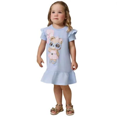 Vestido Em Meia Malha Infanti