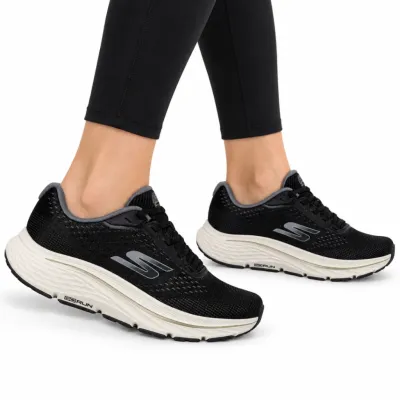 Tênis Skechers Go Run Consistent 3 Feminino Amortecimento Ultra Light - Preto/branco 129052_blk
