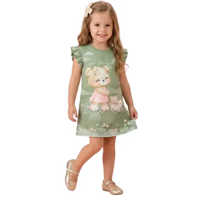 Vestido Em Meia Malha Infanti