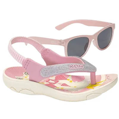 Chinelo Infantil Klin Acqua Print Com Óculos