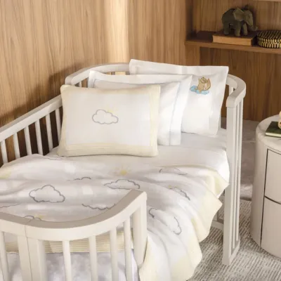 Almofada Baby Em Tricot De Algodão 300 Fios Volpino Trussardi
