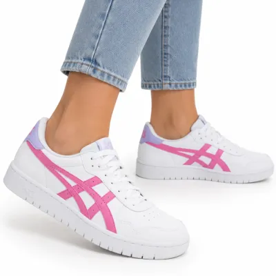 Tênis Feminino Asics Japan S Branco/rosa