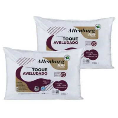 Travesseiro Altenburg Toque Aveludado-branco 01566210400001