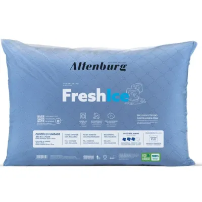 Travesseiro Altenburg Fresh Ice Suporte Firme 48cm X 70cm-azul 01646901600001