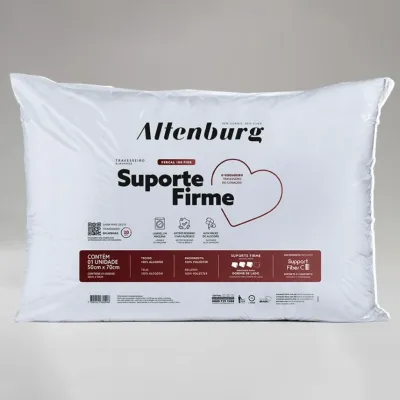 Travesseiro Altenburg Suporte Firme 50cm X 70cm-branco 01526701640001