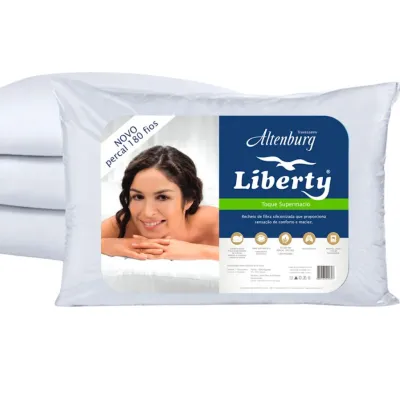 Travesseiro Altenburg Liberty Percal 180 Fios 50x70cm-branco 01527501600001
