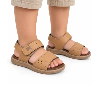 Sandália Kidy Flex Infantil Menino Anatômica Caramelo  0699515