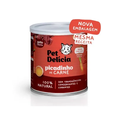 Ração Úmida Pet Delícia Gatos Picadinho De Carne 320g