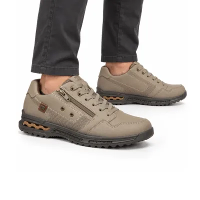 Sapatenis Pegada Masculino Com Ziper Areia 111801-04
