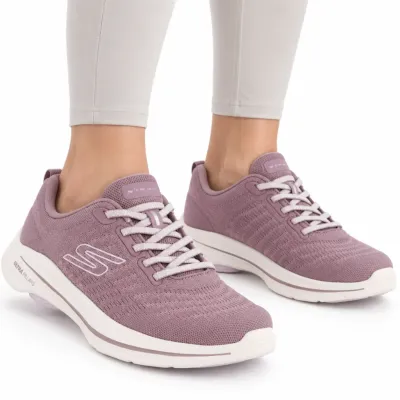 Tênis Skechers Go Walk 8 Feminino Com Amortecimento Ultra Go-roxo 125920_mve