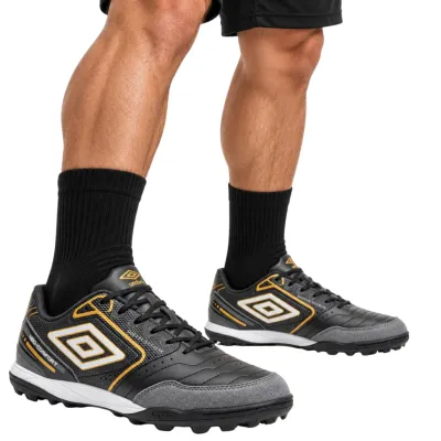 Chuteira Society Umbro Neo-comfort Ii Tecnologia Hypergrip- Preto/dourado U03fb00513.129