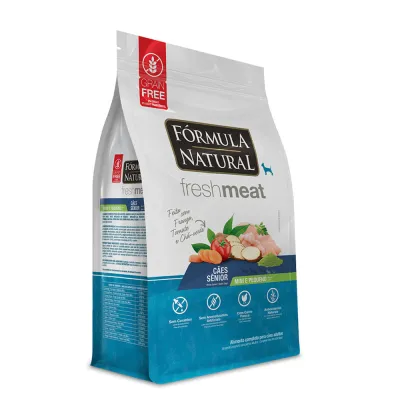 Ração Fórmula Natural Fresh Meat Cães Sênior Mini E Pequeno Frango 1kg