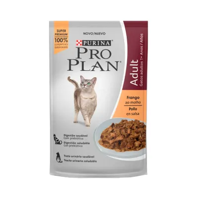 Ração Úmida Proplan Para Gatos Sachê Sabor Frango 85g