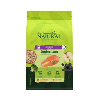 Ração Guabi Natural Gatos Adultos Salmão E Cevada 1.50kg