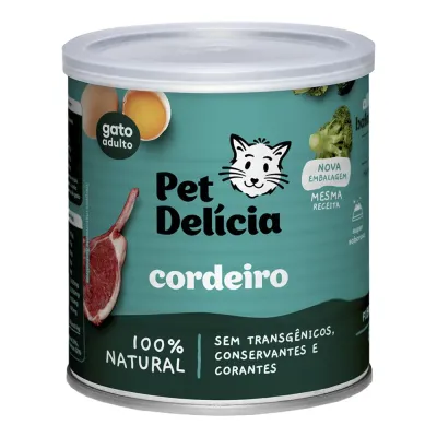 Ração Úmida Natural Cordeiro Para Gatos Adultos - 320 G