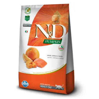 Ração N&D Pumpkin Gatos Adultos Salmão E Laranja 400g