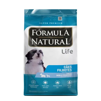 Ração Fórmula Natural Life Super Premium Para Cães Filhotes Minis E Pequenos 1kg