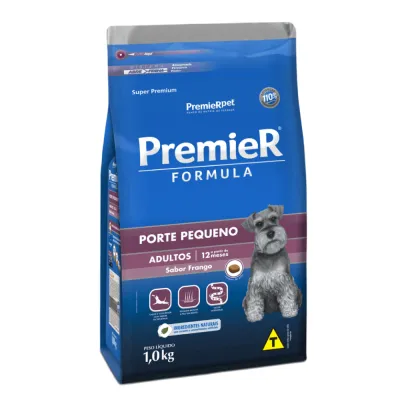 Ração Premier Formula Cães Adultos Raças Pequenas Frango 1kg