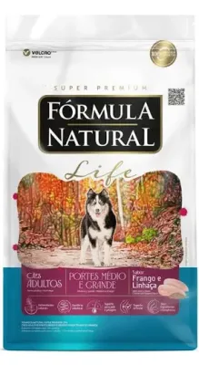 Ração Fórmula Natural Life Para Cães Adultos Médio E Grande 15kg