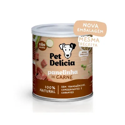 Ração Úmida Pet Delícia Cães Panelinha De Carne 320g